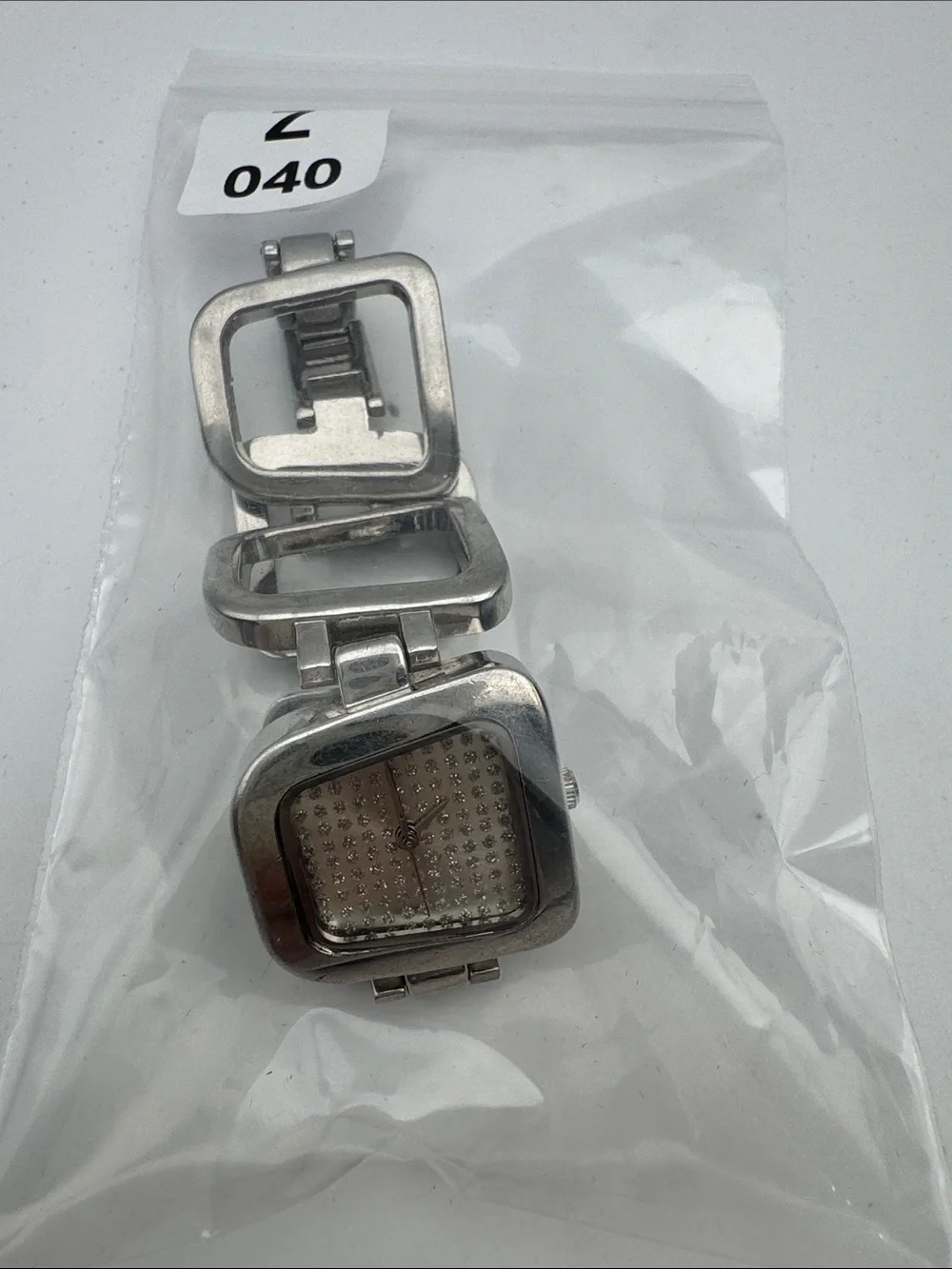 Silver Crystal Dial Fashion Bracelet Watch